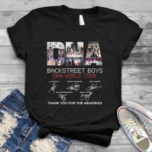 DNA Backstreet Boys DNA World Tour Thank You For The Memories Tee – Backstreet Boys Tour 2020 Members Signatures