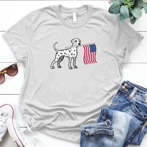 Dalmatian Flag American Sunflower Mixed With A American Flag Symbol Of Peace, Sunflower Meaning, Beautiful Sunflower Mix American Flag, Gift For American People