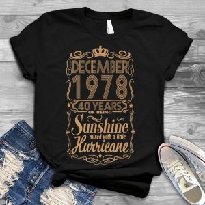 December 1978 Sunshine With Hurricane Personalized Gift For Older People Birthday Occasion, Birthday Gift, Personalized Gift For Older People