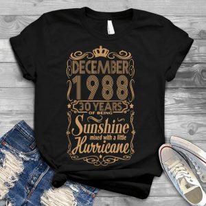 December 1988 Sunshine With Hurricane Meaningful Gift Birthday Present, Birthday Occasion, Best Gift For Birthday, Gift For Strong People