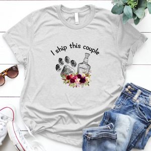 Dog And Whiskey Best Personalized Gift For Dog Lovers Best Gift For Dog Lovers, Dog And Whiskey Couple, Drinking