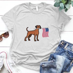 Dog Dog Image Lovely Ridgeback, Dog And Flag Picture