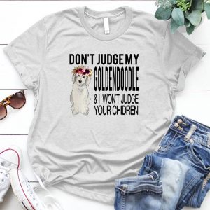 Don't Judge My Goldendoodle Funny Dog Gift Funny Dog Shirt, Doodle Mom Paw, Doodle Mama, Golden Doodle Gift , Goldendoodle , Christmas Doodle , Doodle Mom