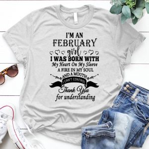February Girl Funny Graphic Personalized D Quote Birthday, Birthday Gift, May Girl