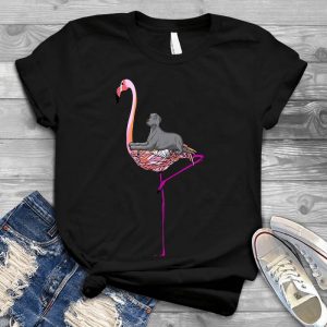 Flamingo And Puppy Dog Lover Pet, Dog Love, Animal, Puppy, Dog Meme, Funny Dog, Cute Dog, Personalized Quote, Cartoon Dog Graphic