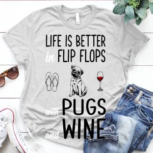 Flip Flops, Dog And Wine Dog Quote Nice Flip Flops, Cute Dog, Good Wine To Drink