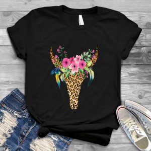Floral Deer Birthday Hunting Gift Birthday Gifts For Her Men's Deer Bird, Men Clothing Vintage Nature,hunting Season, Cute School , Funny Deer