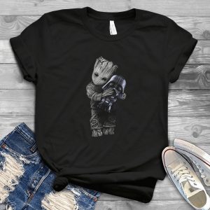 For Baby Groot And Darth Vader Star Wars Movies Handmade Shirt_051_058