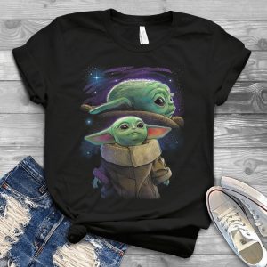 For Baby Yoda - Yoda Master Jedi Galaxy Handmade Shirt_052_059