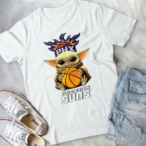 For Baby Yoda And Phoeniiix Suns Basketball Sport Handmade Shirt_056_063