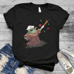 For Baby Yoda Nurse Yoda Art Nursing Doctor Handmade Shirt