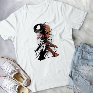 For Funny Veenom Groots Shirt - For Marveel Superheroes Baby Groots Handmade Shirt