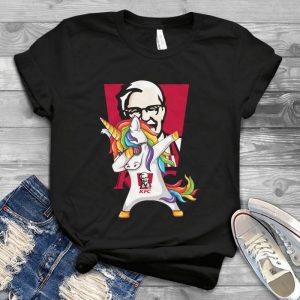 For KFF.C Colorful Dabbing Unicorn Tee – Funny Unicorn Chicken Lovers Handmade Shirt