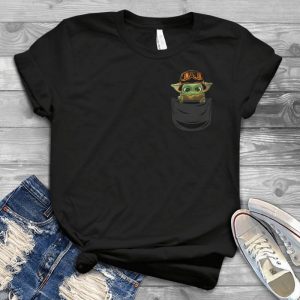 For Pocket Baby Yoda Shirt - Star Warrs Cute Biker Yoda  Pop Socket Gift Idea Handmade Shirt