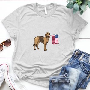 Funny Bloodhound Us Flag Best Gift For Cartoon Lover Cute Cartoon Phony, Best Gift For Cartoon Lover, Cartoon, American Flag