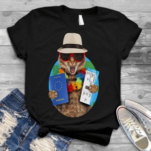 Funny Cat Travel To Hawaii Cat Lover Gift Cat Lovers, Funny Shirt For Women, Cat Lady, Funny Cat Shirts, Cute
