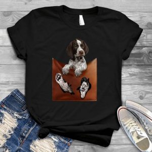 German Shorthaired Pointer Puppies In Pocket Funny Gift For Dog Lovers Memorial Day, Patriotic, Merica, Red White And Blue, 4th Of July Shirt, Women's