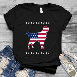 Golden Dooddle Puppy America Flag Dog Lover Gift Gifts For Dog Owner, Dog Lover Gift, Dog Mom