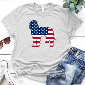 Goldendoodle Puppy The Us Flag Funny Dog Gift Golden Doodle Gift , Goldendoodle, Doodle Mom Paw, Goldendoodle Mom Shirt