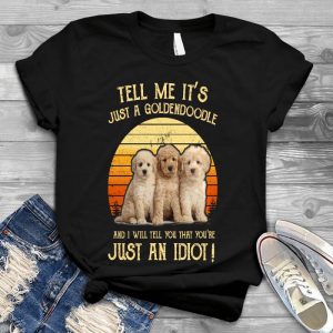 Goldendoodle Vintage Sunset Sacarism Funny Dog Gift Golden Doodle Gift , Goldendoodle, Doodle Mom Paw, Goldendoodle Mom Shirt