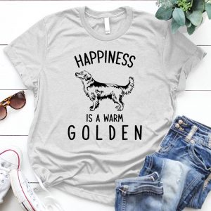 Happiness Is A Warm Golden Dog Lover Gift Best Friend, Golden Retriever Gift, Golden Retriever Mom