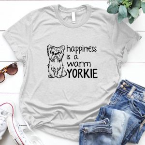 Happiness Is A Warm Yorkie Dog Lover Pet, Dog Love, Animal, Puppy, Dog Meme, Funny Dog, Cute Dog, Personalized Quote, Cartoon