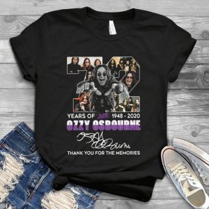 Happy 72 Years Of Black Sabbath Ozzy Osbourne Thank You For The Memories Handmade Shirt