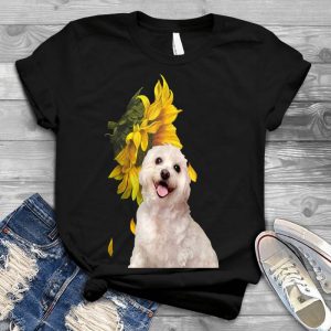 Happy Maltese Dog And Sunflower Birthday Gifts Maltese, Maltese Mom, Sunflower,maltese Dog Happy Birthday Magnet , Dog Breed Birthday Gifts
