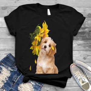 Havanese And Sunflower Floral Valentines Gift For Dog Lovers Havanese Gift , Havanese Lover Shirt, Gift For Havanese Owner
