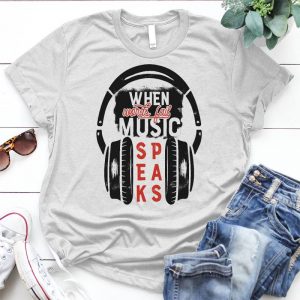 Headphone - When Words Fail Music Speaks Funny Music Quote Music, Ipod, Beats Headphones Poster, Images For Headphone, Music Speaksbeats