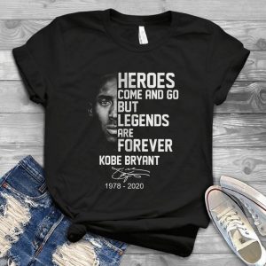 Heroes Come And Go But Legends Are Forever Kobbe Bryyant 1978 2020 - Mens Kobbe Bryyant Jersey Handmade Shirt