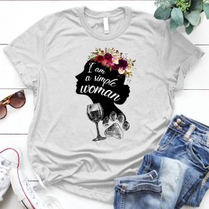 I Am Single Woman Love Dog And Wine Girl Quote, Birthday, Gift For Girl, Woman Shirt