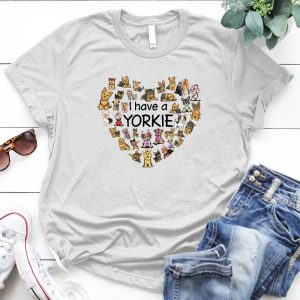 I Have A Yorkie Heart Graphic Dog Lover Pet, Dog Love, Animal, Puppy, Dog Meme, Funny Dog, Cute Dog, Personalized Quote, Cartoon