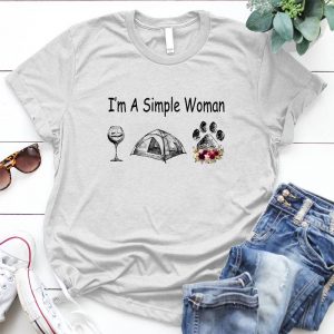 I'm A Single Woman Love Wine, Camping And My Pet Camping, Camping Life, Camp Svg, Camping Svg