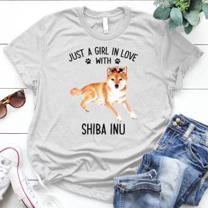 In Love With Shiba Inu Best Personalized Gift For Shiba Inu Lovers Cute Shiba Inu Dog Shirt