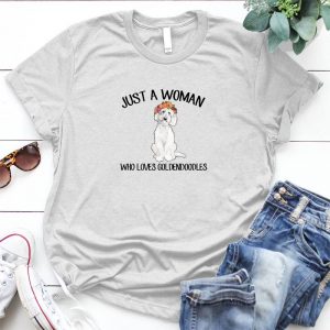 Just A Woman Who Loves Goldendoodle Dog Lover Gift Doodle Mom Paw, Doodle Mama, Golden Doodle Gift , Goldendoodle , Christmas Doodle , Doodle Mom