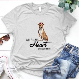 Just Fill My Heart Without Trying Staffie Dog Personalized Gift Pet, Dog Love, Animal, Puppy, Dog Meme, Funny Dog, Cute Dog