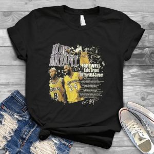Kobbe-bryyant Shirt Retirement Letter - Farewell Kobbe Bryyant 20 Year N.b.b.a Career Handmade Shirt
