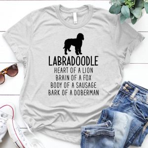 Labradoodle Heart Of A Lion Brain Of A Fox Dog Lover Gift Heart Of A Lion, Brain Of A Fox,pet Gift, Gift For Dog Lover, Dog Mom Gift, Dog Dad