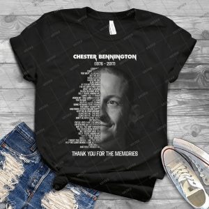 Leave Out All The Rest Chester Bennington Song Lyrics Tshirt – I Dreamed I Was Missing No One Would Listen Thank You For The Memories Handmade Shirt_128_136