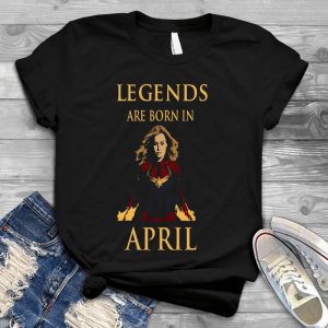 Legends Are Born In April Captain Marvel Comics Marvel, Dc Comic, American Man, Marvel Comics, Birthday, Cappicorn, Shirt For Girl, Woman