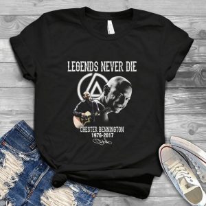 Legends Never Die Chester Bennington 1976-2017 Signatures Tee - Chester Bennington In Linkin Park Band Logo Handmade Shirt