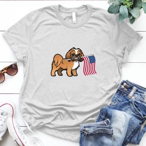 Lhasa Apso And America Flag Gift For Man American Flag Gift For Man, America Flag Metal, Gifts For Military, America Flag Marine, Worn American Flag