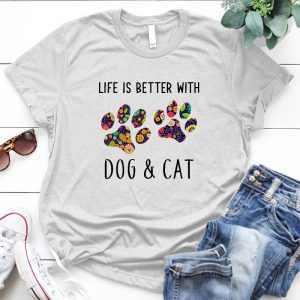 Life Is Better With Dog And Cat Gift For Dog Lover, Beautiful Image Dog And Beach, Parisian Pet Lifes A Beach, Pet Lifes A Beach Dog, Parisian Pet Dog Cat Clothes