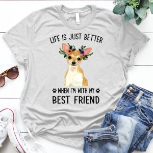Life Is Just Better When I'm With My Best Friend Dog Lover Pet, Dog Love, Animal, Puppy, Dog Meme, Funny Dog, Cute Dog, Personalized Quote, Cartoon Dog Graphic