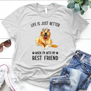 Life Is Just Better When I'm With My Best Friend Gift For Women Cute Dog, Women, Gift For Dog Mom, Funny Dog, Dog Mothers Day, Rescue Dog Mom