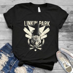 Linkin Park Crossbones Chicas Juniors Tshirt - Lion And Bones Tattooes Chester Bennington Rip Handmade Shirt