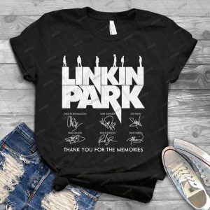 Linkin Park Thank You For The Memories Signature Rock Music Handmade Shirt