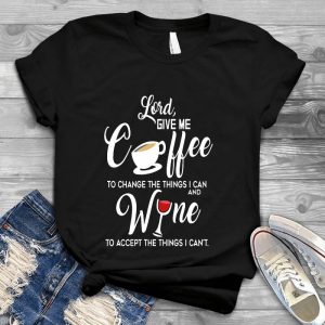Lord Give Me Coffee And Wine Gift For Coffee Lover Funny Gift For Wine Lovers, Moms, Dads, Women, Men, Good For Office, Home