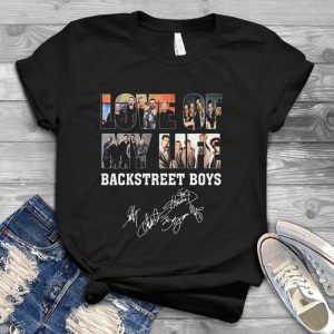 Love Of My Life Backstreet Boys Signatures Tshirt - Idol Band 1990s Backstreet Boys Come Back Handmade Shirt